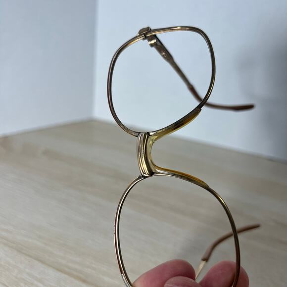 Vintage Metzler Germany 793 Sunglasses Frames Only Gold 130 Flex Hinge main image 8